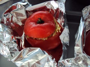 Stuffed roast tomato
