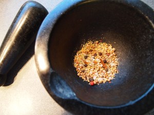 Spices ready to grind