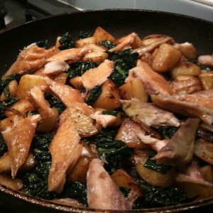 Smoked mackerel hash