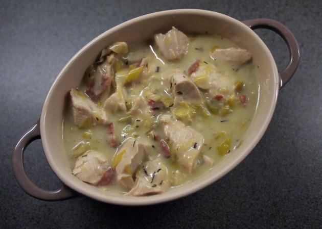 Turkey and ham pie ready for pastry