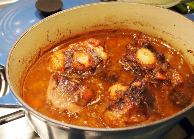 Oxtails cooked in five spice sauce