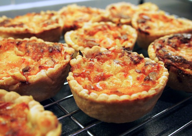 Onion tarts - fresh from the oven