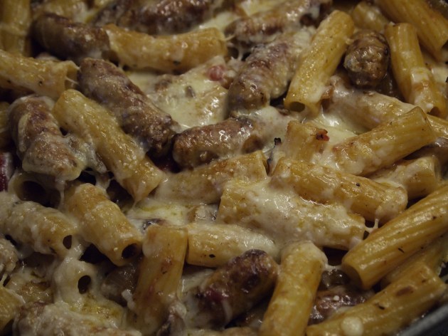 Sausage pasta bake